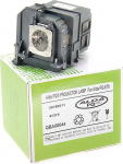 Epson EB-570, EB-575, EB-575W, EB-575W, EB-575Wi projektoritega &uuml;hilduv Alda PQ Premium projektorilamp, lamp koos korpusega