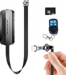 V&auml;likaamera, kaasaskantav akutoitega minikaamera Ultra HD minikaamera 4K 64GB kohalik m&auml;lu liikumise tuvastamine koos loop salvestusega Siseruumide valvekaamera koduturvalisuse jaoks