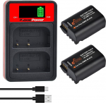 Pickle Power DMW-BLK22 aku ja laadija Panasonic Lumix DC-S5 II, S5 IIX, S5K, GH6, S5M2, S5M2X, GH5M2 kaamerale.