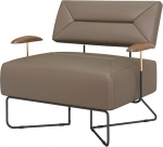 Sofas and Couches Modern Retro Living Room Sofa Single Walnut Fabric Hotel Front Desk Simple Leisure Chair Double Sofa 30 Inch Wide for Living Room Corner Chair Bedroom Salon Office (Color : 1) (E)