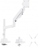 HALTERUNGSPROFI Office GS812AEXWP Monitori klamber ekstra tugev kuni 27 kg kuni 57-tollise tugivarrega gaasit&otilde;stukiga LED LCD monitorid VESA 75 x 75 100 x 100 200 x 200 Office GS812AEXWP (matt)