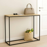 DanDiBo 96636 Slim Metal Console Table Modern 100 x 80 x 30 cm K&otilde;rvallaud K&otilde;rvallaud Esiku laud Diivanilaud