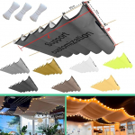 T&otilde;mmatav lainemarkiis, 200 x 300 cm (W x L), reguleeritav varjukate, p&auml;ikesekaitse, veekindel, v&auml;listingimustes kasutatav pergola, UV-kindel markiis, sobib terrassile, aeda, tumehall, tumehall.