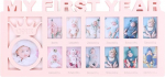 Beebi pildiraam 12 kuud Minu esimene aasta Beebi pildiraam Vasts&uuml;ndinu Baby Photo Frame Memory Birth Gift Pink