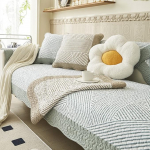 vctops Tepitud diivanikate Puuvillane Boho Geomeetriline muster Sectional Diivan Covers Non-Slip Diivan Slipcover m&ouml;&ouml;bli kaitsja koertele lemmikloomadele lastele, 1 tk / mitte k&otilde;ik komplektid (t&uuml;&uuml;p B,