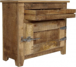 SIT-M&ouml;bel Frigo 2501-01 sahtlitekk 70 x 30 x 60 cm Mango t&auml;ispuidust, k&uuml;lmkapi k&auml;epidemetega, naturaalne viimistlus