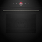 Bosch HBG7341B1, Series 8 Smart sisseehitatud k&uuml;psetusahi, 60 x 60 cm, Made in Germany, must, must, mustuset&otilde;rje ja isepuhastuv, &otilde;hufritse, Bosch Assist Automatic, 3D-kuum &otilde;hk, v&auml;rviline puuteekraan ja juhtr&otilde;ngas.