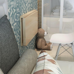 Klappbarer Tisch zur Wandmontage, f&uuml;r Zuhause, B&uuml;ro, Arbeitszimmer, Holz, zusammenklappbar, mit Halterungen, ideal f&uuml;r kleine R&auml;ume (suurus: L 80 x B 40 cm (L x B x B)