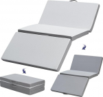 Z-hom kokkupandav madrats, k&uuml;lalismadrats, 3-osaline kokkupandav madrats, paks vahumadrats, kokkupandav madrats, t&auml;iskasvanutele, eemaldatav ja pestav v&auml;limine kate (75 x 195 x 10 cm-FR)