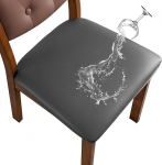 Genina veekindel PU nahast tooli istmekatted s&ouml;&ouml;gitoa toolidele, tooli istmekatted, venivad s&ouml;&ouml;gitooli istmekatted tooli kaitsja jaoks, slipcover k&ouml;&ouml;gi jaoks, 6 t&uuml;kki