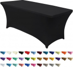 ABCCANOPY Spandex laudlina 6ft 30+ v&auml;rvi pol&uuml;estrist laudlina Stretch Spandex lauakaunistus (6ft, must)