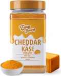 EASY YUMMY - Cheddari juustupulber 300g - Instant juustumaitse toidudeks ja suupisteks - Alati valmis, ei vaja jahutamist - Valmistatud 100% ehtsast juustust - Looduslikud v&auml;rvained