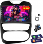 Inefala autoraadio Renault Clio 2013-2018, Android 2G+64G, Wireless Carplay & Android Car, raadio 2 DIN koos GPS/WiFi/Bluetooth/USB/RDS/FM mikrofoniga Tagurduskaamera