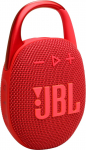 JBL Clip 5 - punane - kaasaskantav Bluetooth-k&otilde;lariboks JBL Pro Soundi, s&uuml;gava bassi ja Playtime Boost funktsiooniga - vee- ja tolmukindel - 12 tundi kestev t&ouml;&ouml;aeg