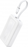 Anker Zolo Power Bank, 10,000 mAh 30 W kiire kaasaskantav laadija integreeritud USB-C kaabliga, kiirlaadimise akupakett iPhone 15 mudelile, MacBookile, Galaxy'le, iPadile ja teistele