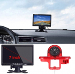 12 mm tagurduskaamera + 7-tolline TFT LCD-ekraaniga automonitor pidurituli auto katuse tagurduskaamera asendamine Vauxhall Vivaro Surf Concept/Life/Combo/Vauxhall/Renault Trafic/Fiat Talento/Primastar Van'ile
