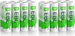 EBL AA aku 2800mAh 8 St&uuml;ck - Mignon AA taas&uuml;llatatavad patareid, Typ NI-MH, geringe Selbstentladung mit Staubkasten, 1.2v AA akkubatterien (Packung mit 2)