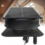 Solar Dachventilator | F&uuml;nf Fl&uuml;gel Wetterfester Dachventilator, ger&auml;uscharm, korrosionsbest&auml;ndig, Fernbedienung f&uuml;r Haus, Garage, RV