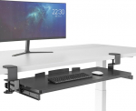 hjh OFFICE VM-KB pikendatav klaviatuuritaldrik Ergonoomiline klaviatuurihoidja klaviatuurile ja hiirele, lihtne kokkupanek, lauatarvikud, klaviatuuritaldrik, must