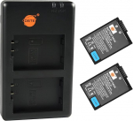 DSTE EN-EL25 Rechargeable Battery Replacement Battery and Dual Charger Compatible with Nikon Z Series, Z50, Z 50, Z FC, Nikon EN-EL25A, 4241 and Nikon MH-32 Digital Camera, Pack of 2