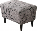 KRFOONN Ottoman Slipcovers Stretchy Ristk&uuml;likukujuline jalatugi tool tr&uuml;kitud Ottoman Cover jalahoobi m&ouml;&ouml;bli kaitsja libisemisvastase elastse alusega (24, X-Large)
