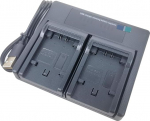 USB Dual Battery Charger for Sony NP-FV100 NP-FH100 NP-FV70 NP-FH70 NP-FH50 NP-FP30 NP-FP50 NP-FP70 NP-FP71 NP-FP90 DCR-DVD DCR-HC HDR-HC HDR-PJ HDR NEX-VG Handycam Series