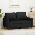 LAPOOH 359194 2-kohaline diivan, must, 120 cm, samet, Lounge diivan, diivanid ja diivanid, l&otilde;&otilde;gastav diivan, diivan elutuppa, diivan koos