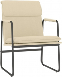 vidaXL Lounge tool, l&otilde;&otilde;gastav tool, TV tool, polsterdatud tool, lugemistool, polsterdatud tool, elutuba, kreemikas, 55 x 64 x 80 cm, kangas