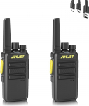 V12D Walkie Talkie, PMR446 raadioside komplekt pika ulatusega ja intelligentse m&uuml;rasummutusega ning h&auml;&auml;ltuvastusega, Walkie Talkie - kr&uuml;pteeritud side, analoogskoop (2 tk)