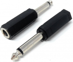 DRUT 2 tk 6,35 mm 1 4 Mono Jack Male to 6,35 mm 1 4 Stereo pesa kaabli konverteri adapter Must