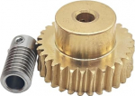 0.8 M 40T Worm Gear Set 1:40 reduktsioonisuhe vaskist turbiini k&auml;igukast roostevabast terasest Worm v&otilde;lli haardumisnurk (Bore 6 mm Rod 10 mm hammasratas)