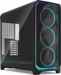 Fractal Design Meshify 3XL Ambience Pro RGB Must karastatud klaasist valgusv&auml;rviga m&auml;ngukompuutrikast - Gen 2 ARGB valgustus Adjust Pro Hubi kaudu - kolm RGB Momentum 14 ventilaatorit kaasas
