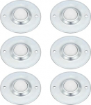 PATIKIL 1" Roller Ball Transfer Lager 6 Stk Runde Ball Transfer Einheit Nylon Kohlenstoffstahl Rollen F&uuml;r F&ouml;rderband Rollenstand &Uuml;bertragungsm&ouml;bel