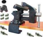 MYTEC 2 in 1 Pink Vice Heavy Duty Workbench Vice Upgraded Multipurpose Bench Vice Universal Rotating 270&deg; Swivel Clamp On 6" Must