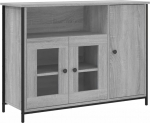 vidaXL Sideboard, kapp, sahtlite kapp paljude hoiuruumidega, Highboard elutoa kapp reguleeritavate jalgadega, kapp, k&uuml;lgkapp, hall Sonoma puitmaterjalist