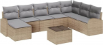 Rantry Garten Diivan Set Set aus 9 Beige Rattan Garten Diivan Set Gartenlounge Model3346170