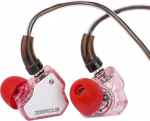 LINSOUL 7Hz x Crinacle Zero:2 In-Ear Monitor, uuendatud 10 mm d&uuml;naamiline juht IEM, juhtmega k&otilde;rvaklapid, m&auml;nguk&otilde;rvaklapid, OFC IEM kaabliga muusikutele (ilma mikrofonita, roosa)
