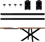 Mobel magnetiline lauaplaadi pikendus, tugev pikendusplaat, metallist pistikvarred s&ouml;&ouml;gilauale, lauale, konverentsilauale, k&ouml;&ouml;gilauale, mustas toonis