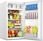 EUHOMY 91L minik&uuml;lmik koos s&uuml;gavk&uuml;lmiku ja k&ouml;&ouml;giviljade sektsiooniga (82L + 8L) | 38dB Ultra vaikselt v&auml;ike k&uuml;lmik magamistuppa/kontorisse | 7-tasemeline termostaat, energiat&otilde;husus | 44,5 x 50 x 79 cm valge