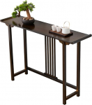 Sissep&auml;&auml;suala m&ouml;&ouml;bel, kitsas konsoollaud, &uuml;mberp&ouml;&ouml;ratud pea disain, bambusest materjalist elutuppa, esikusse, fuajeesse, kontorisse, pruun (100 x 80 x 31 cm / 39 x 31 x 12 tolli)