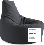 PATCH HOME Gamer Padi, Lounge padi, istmepadi, istmepadi, tugitool, istmepadi, sise- ja v&auml;litingimustes kasutamiseks, juba t&auml;idetud, antratsiit, l&auml;bim&otilde;&otilde;t 75 cm x k&otilde;rgus 80 cm, saadaval 2 suuruses ja 25 v&auml;rvitoonis.