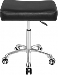 Antlu Stool with Wheels, Height Adjustable, Swivel Stool, Work Stool, Office Stool, Stool, Kitchen Ochre (Black)