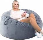 Sitzsack-St&uuml;hle, Memory-Schaum-Sitzsack f&uuml;r Erwachsene/Jugendliche/Kinder mit abnehmbarem Bezug mit Rei&szlig;verschluss, Memory-Schaum, faule Sofam&ouml;bel f&uuml;r Wohnzimmer, Schlafzimmer, Studentenwohnheim
