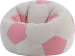 Icon Laste jalgpalli kott, roosa, kootud kangas, Bean Bag n&ouml;&ouml;r koos t&auml;idisega, mugav laste tool, pehmo tool, lugemistool, magamistuba, lastetuba, elutuba, elutuba