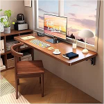 Moodne seinale paigaldatav kokkupandav laud v&auml;ikestesse ruumidesse Pruun 120 x 30 cm