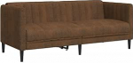 vidaXL diivan 2-kohaline diivan Lounge diivan polsterdatud diivan elutoa istumism&ouml;&ouml;bel elutoa m&ouml;&ouml;bel kahekohaline lamamistool Brown Faux Leather Suede