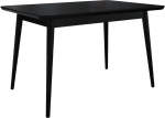 Mirjan24 Sofilia laud s&ouml;&ouml;gituppa, 140 x 80 cm, pikendatav laud k&ouml;&ouml;ki, ristk&uuml;likukujuline s&ouml;&ouml;gilaud, praktiline pikendatav laud, k&ouml;&ouml;gilaud, s&ouml;&ouml;gitoa laud (must, 140 x 80 cm)
