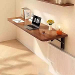 Generisch Klapptisch Platzsparender, an der Wand montierter Klapptisch. Vielseitiger schwebender Schreibtisch f&uuml;r K&uuml;che, Esszimmer, B&uuml;ro, Schlafzimmer und Waschk&uuml;che. Kompakte L&ouml;sung f&uuml;r kleine R&auml;ume