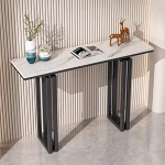 V&auml;ike sissep&auml;&auml;sulaud, 100cm konsoollaud metallist raamiga elutuppa, esikusse, esikusse (kuldne 3)