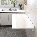Klapptisch Platzsparender, klappbarer, an der Wand montierter Klapptisch. Kompakter Schreibtisch f&uuml;r kleine R&auml;ume, perfekt f&uuml;r K&uuml;che, Esszimmer und Waschk&uuml;che. Uuenduslik lahendus zur Wandmont
